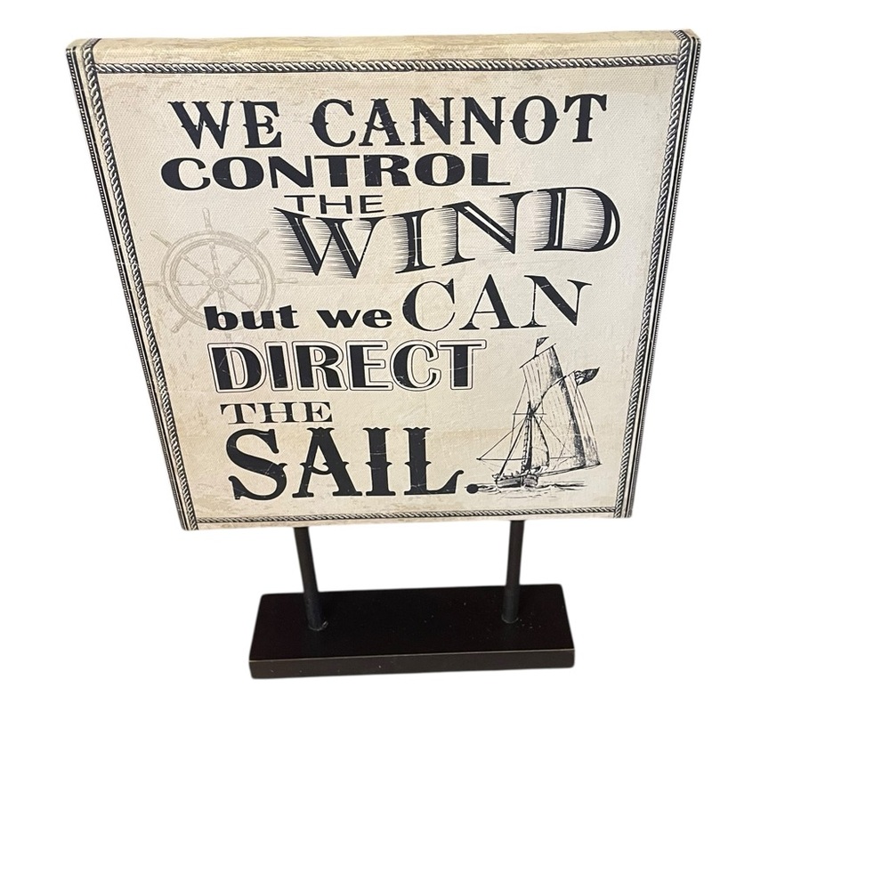 Inspirational Sailboat Quote Plaque
